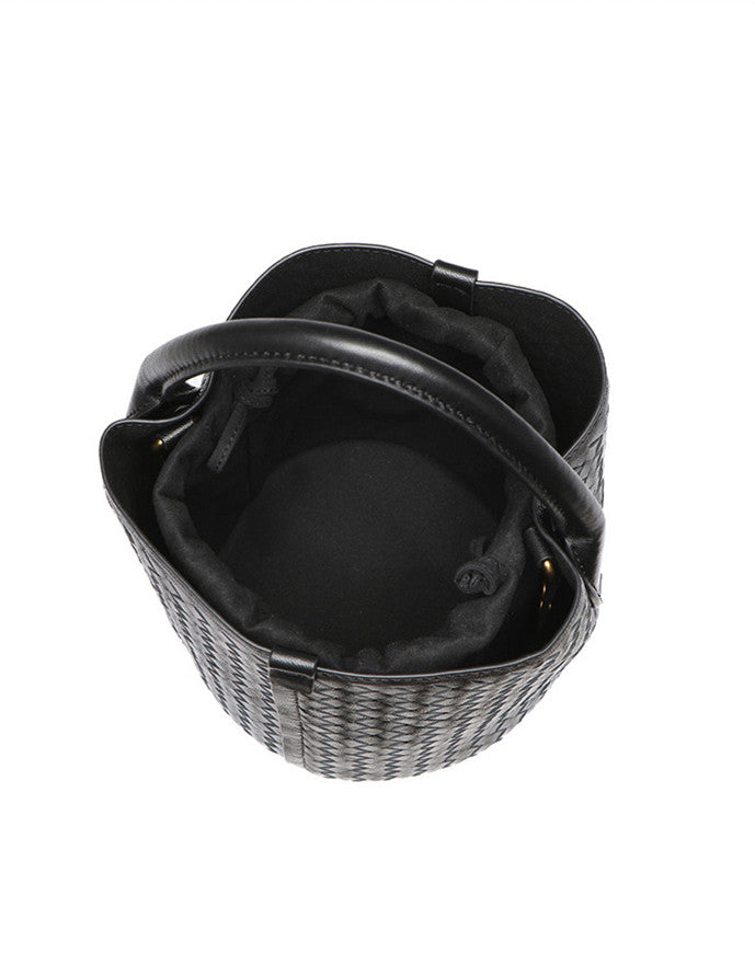 Fashionable Leather Bucket Purse