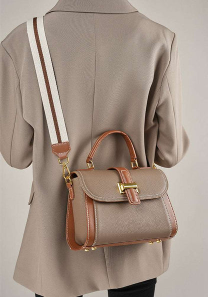 Chic Real Leather Business Handbag