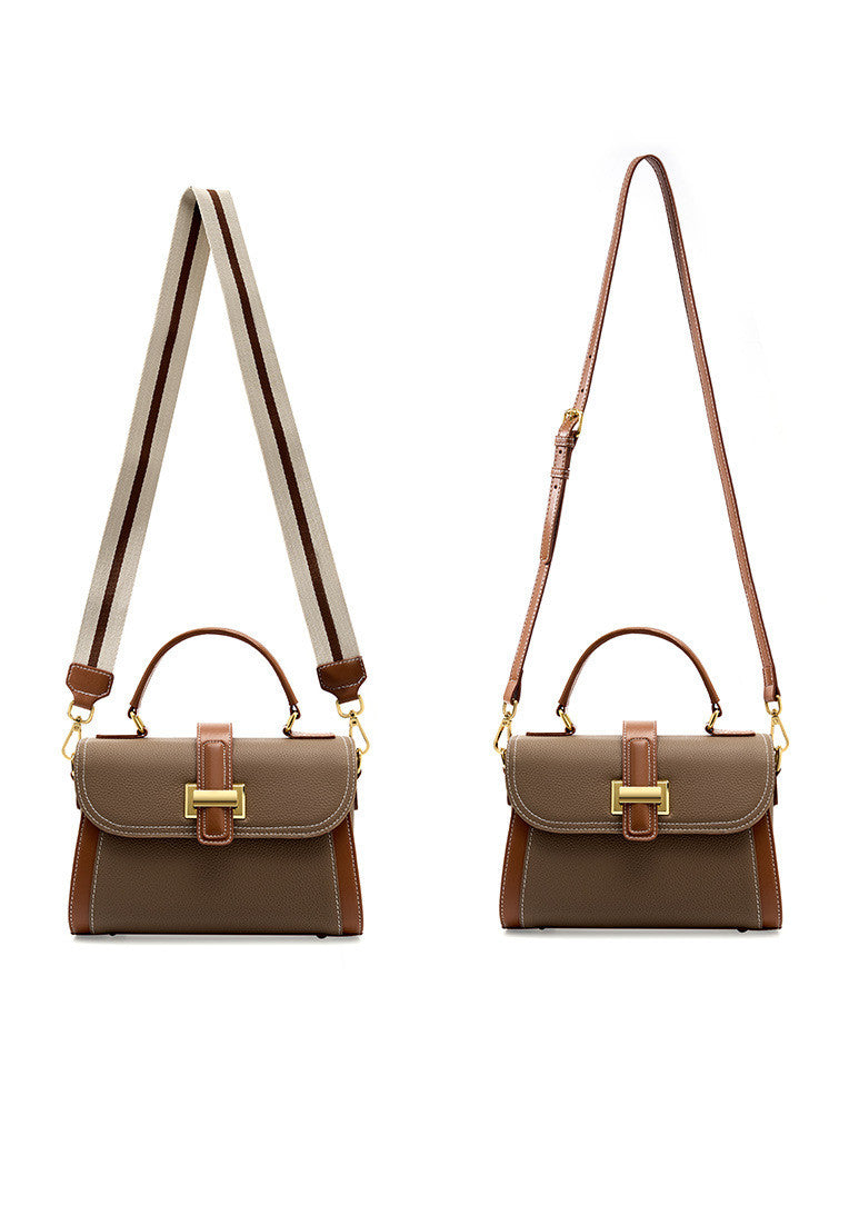 Modern Leather Satchel for Office Attire