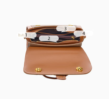 Fashionable Ladies' Leather Commuter Bag