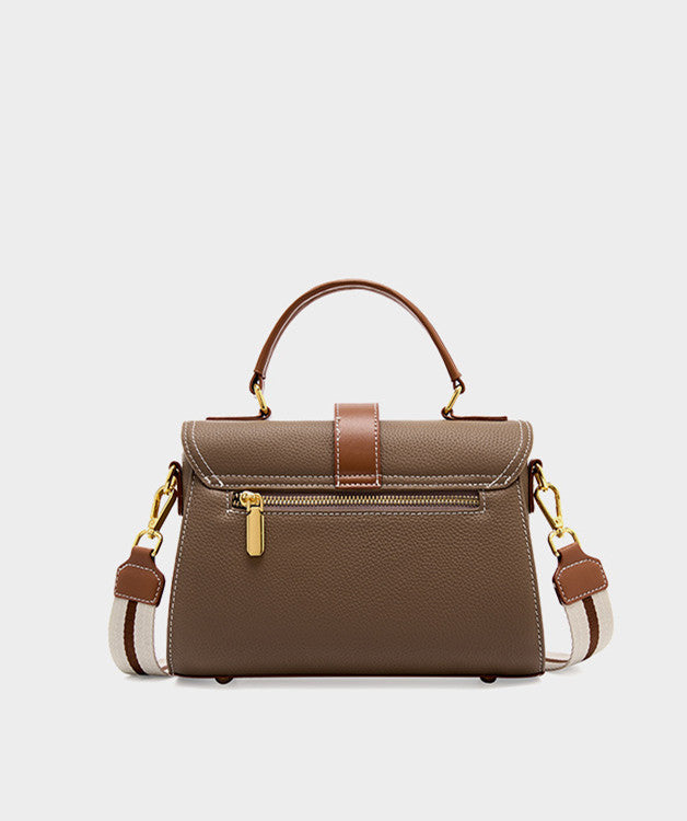 Executive Style Single-Handle Leather Handbag