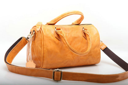Stylish Leather Boston Shoulder Bag for Women woyaza