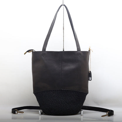 Practical Large Capacity Leather Hobo Bag Women Woyaza
