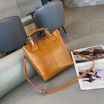 Elegant Women's Genuine Leather Messenger Bag woyaza