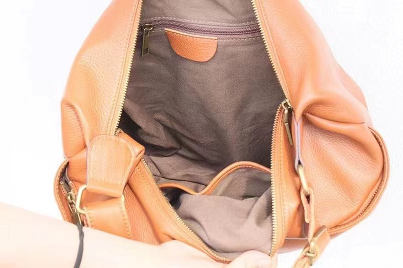 Classic Soft Leather Crossbody Bag Women
