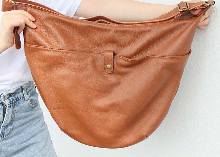 Elegant Vintage Leather Shoulder Bag Women