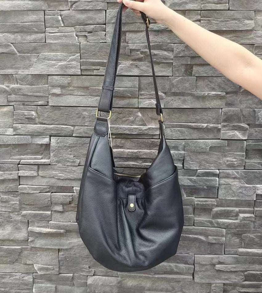 Chic Large Capacity Genuine Leather Crossbody Bag Women