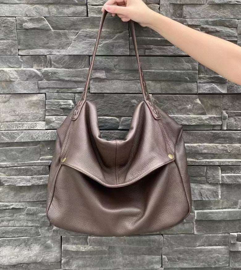 Chic Retro Style Leather Tote Bag for Women woyaza