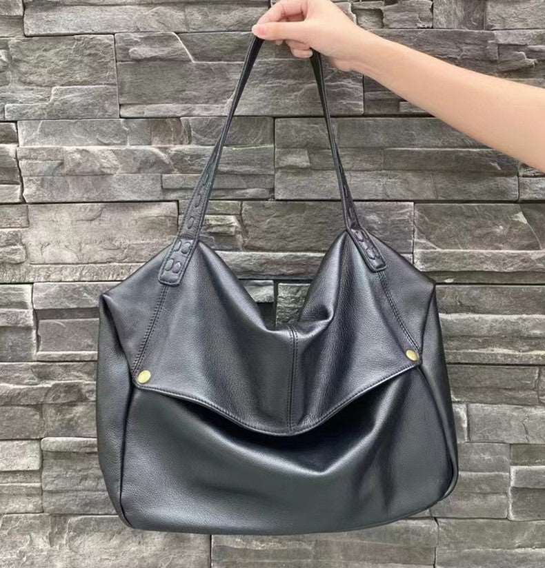 Luxury Genuine Leather Handbag Tote Bag woyaza