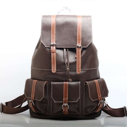 Fashionable Leather Backpack for College Woyaza