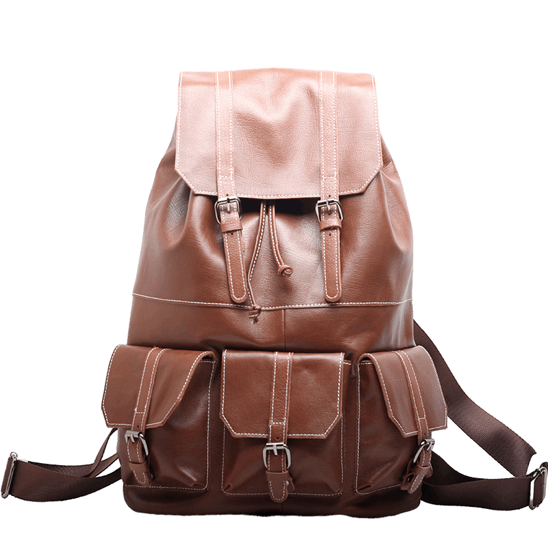 Premium Leather Vintage Style Backpack Woyaza
