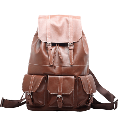 Premium Leather Vintage Style Backpack Woyaza