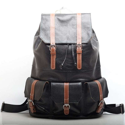 Vintage Leather Laptop Backpack Woyaza