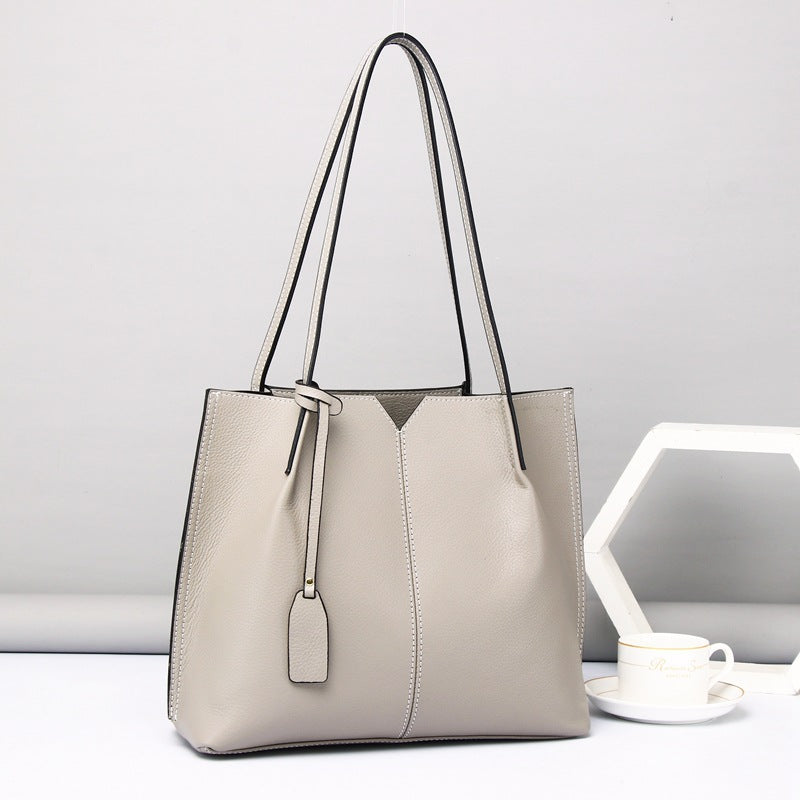 Sleek and Sophisticated Leather Work Tote for Women woyaza
