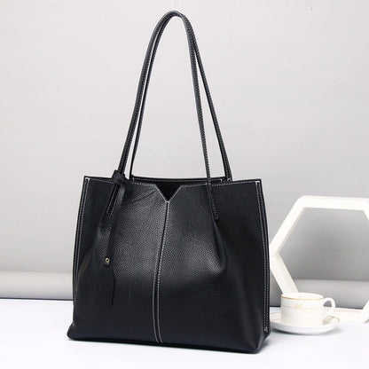 Contemporary Leather Work Tote with Soft Exterior for Women woyaza
