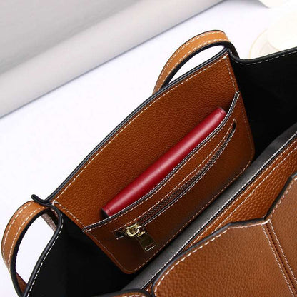 Chic Leather Shoulder Bag for Stylish Career Women woyaza
