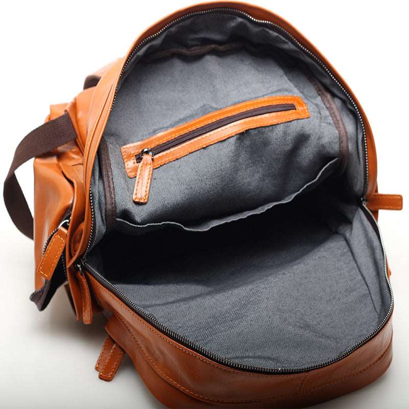 Versatile Genuine Leather Backpack for Travel and Daily Use woyaza