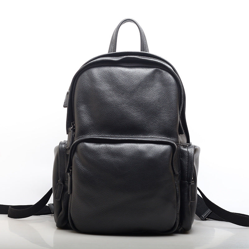 Modern Unisex Leather Backpack for Business and Travel woyaza