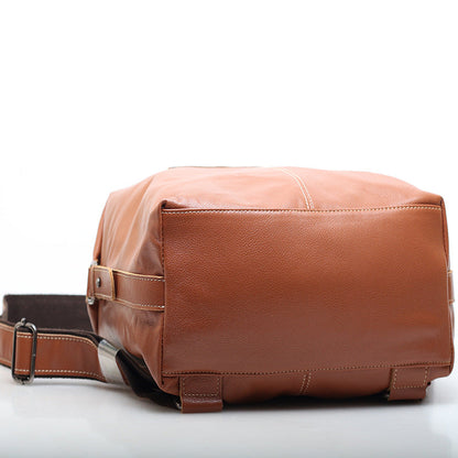Durable Leather Business Travel Backpacks Woyaza