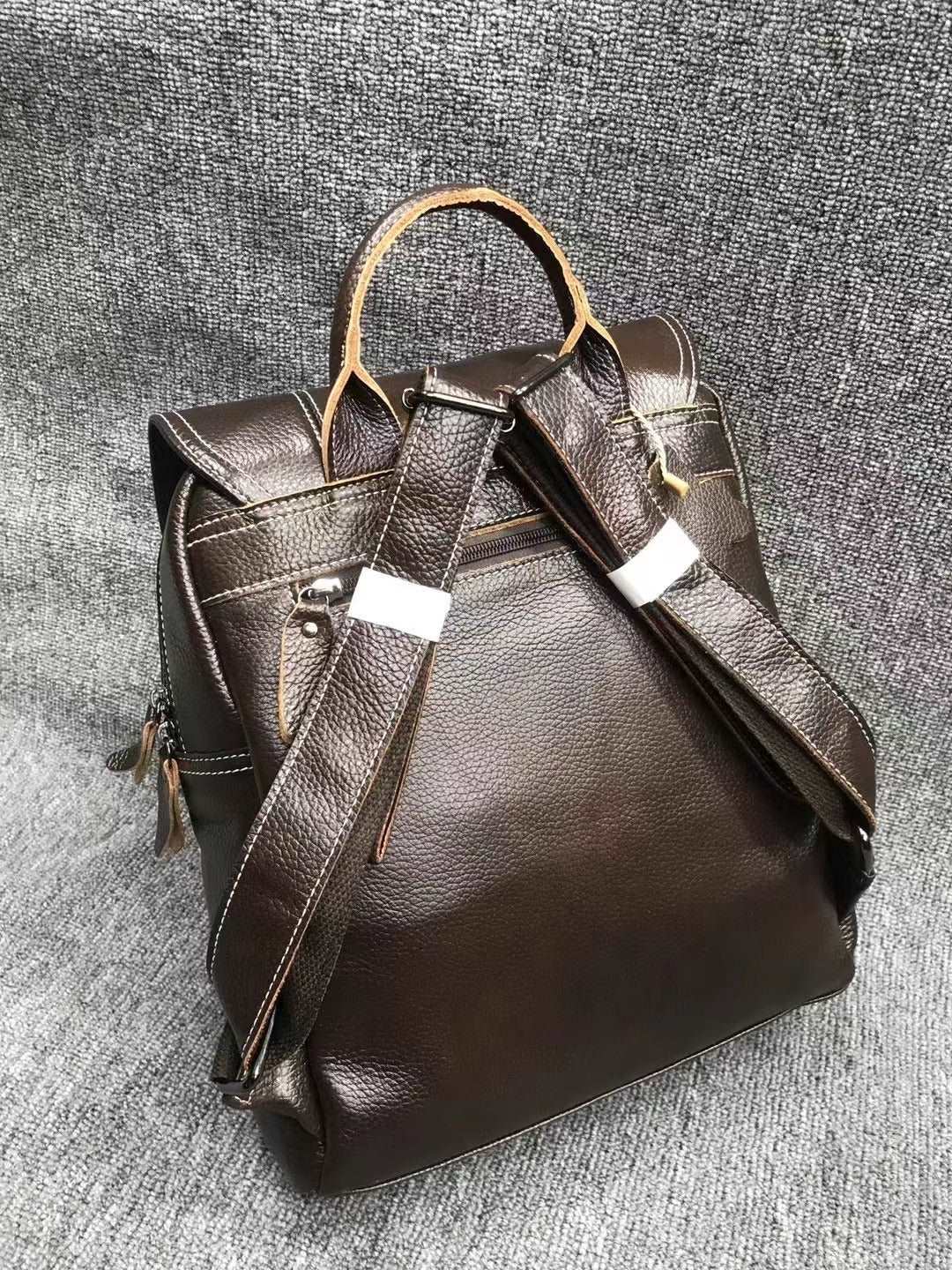 Vintage Leather School Bag for Women woyaza