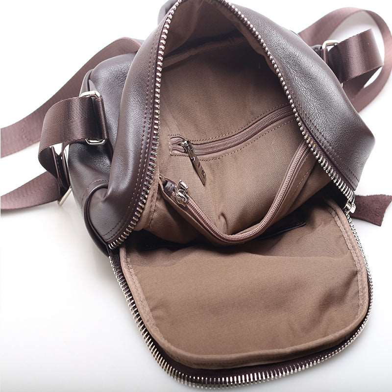 Chic Leather Backpack for Ladies' Fashion and Functionality woyaza