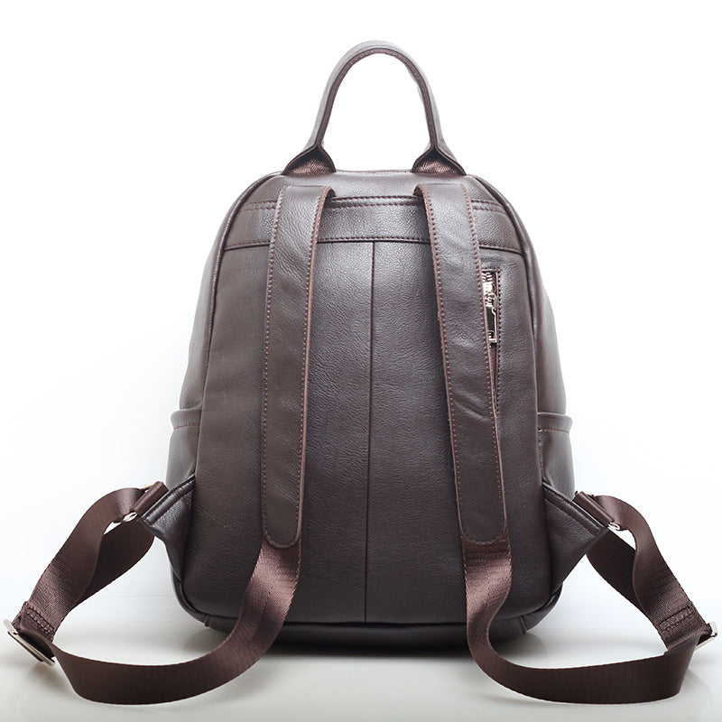High-Quality Ladies' Leather Backpack for Fashionable Outings woyaza