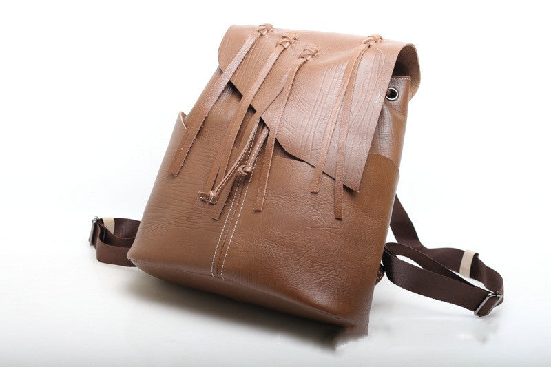 Stylish Leather Backpack for Men and Women woyaza