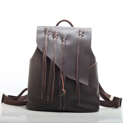 Trendsetting Leather Backpack for Men and Women woyaza