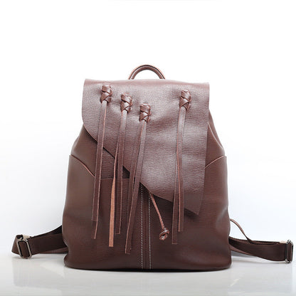 Elegant Leather Backpack for Professionals and Students woyaza