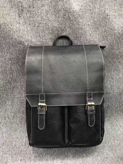 Premium Quality Vintage Leather Backpack for Men with Ample Storage woyaza