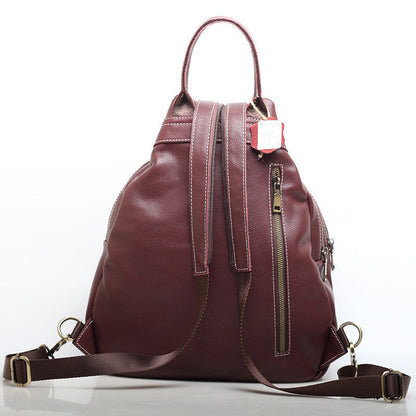 High-quality Leather Shoulder Bagpack Woyaza