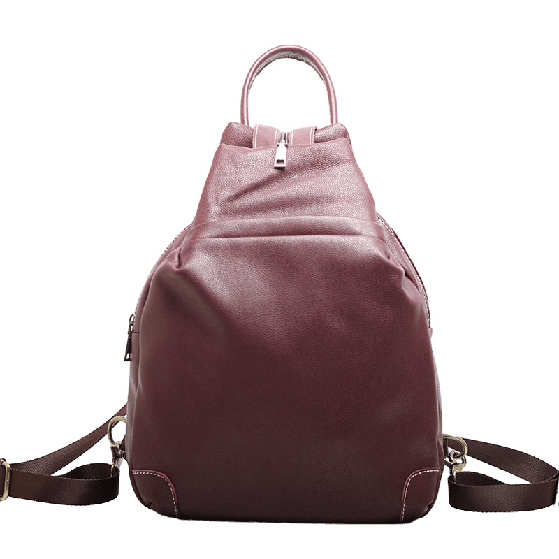 Genuine Leather Women's Fashion Backpack Woyaza