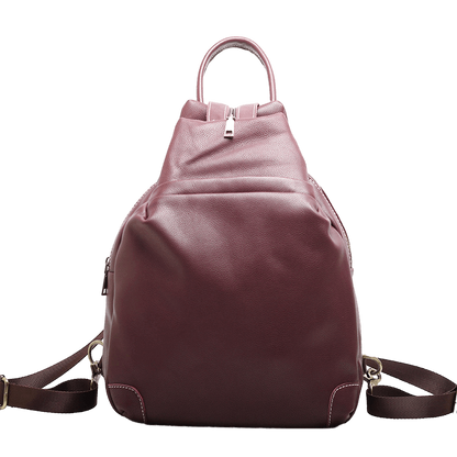 Genuine Leather Women's Fashion Backpack Woyaza