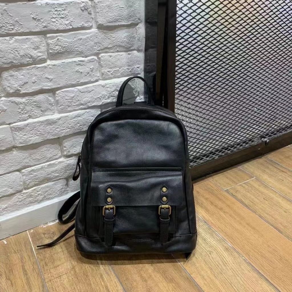 High-Quality Leather Daypack for Women Woyaza