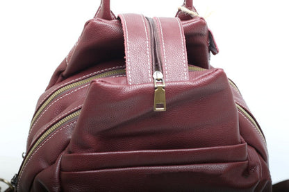 Sophisticated Leather Backpack for Ladies Woyaza
