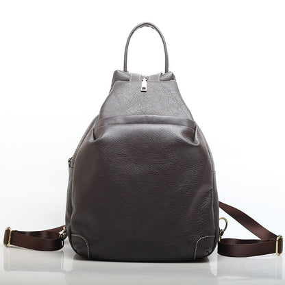 Practical Leather Shoulder Backpack Woyaza