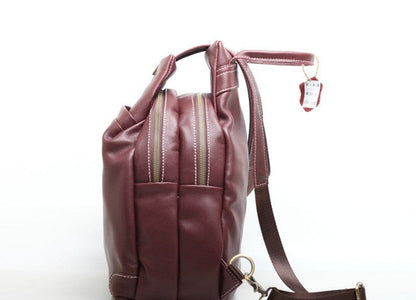 Trendy Leather School Backpack Woyaza