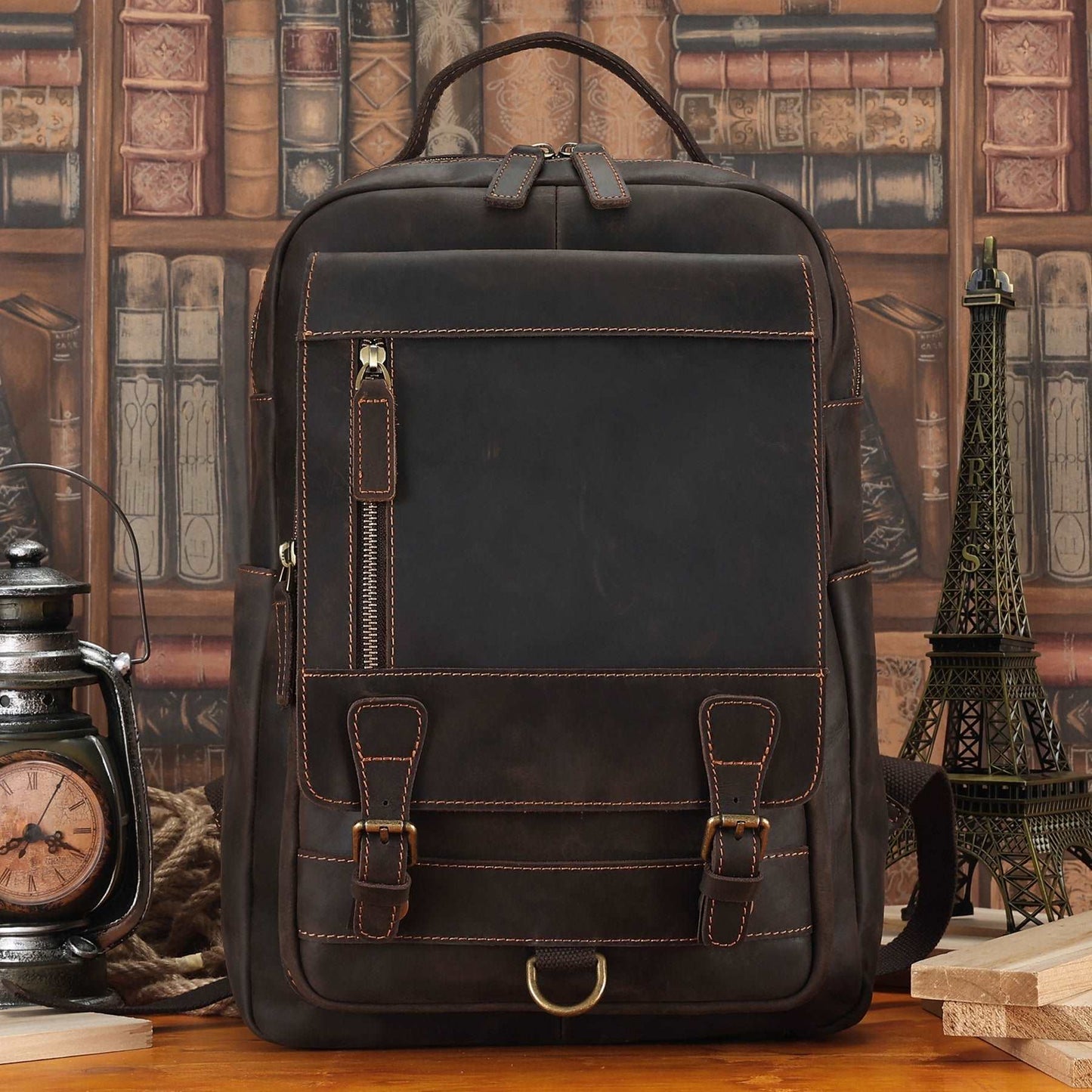 Vintage Style Large Capacity Backpack Woyaza