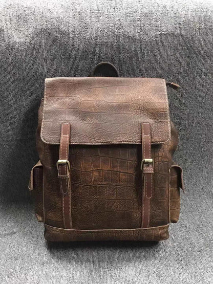Premium Quality Leather Backpack for Men woyaza