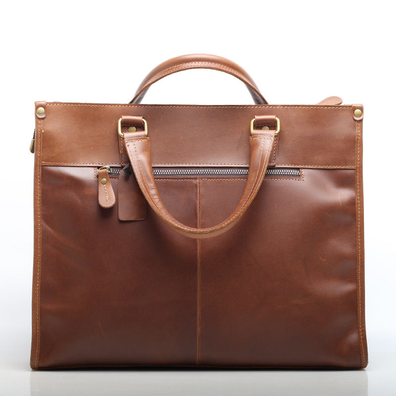 Timeless Leather Attache Case woyaza