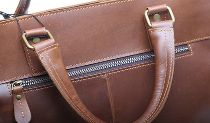 Sophisticated Leather Office Briefcase woyaza