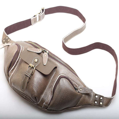 Traditional Leather Bum Bag Women Woyaza