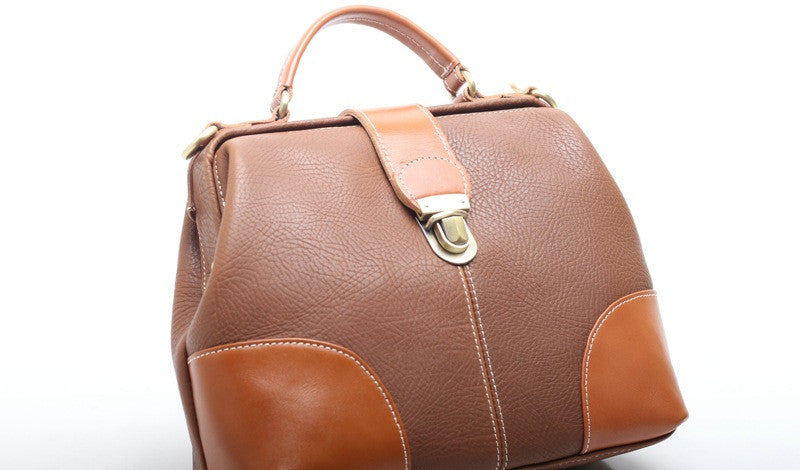Elegant Leather Physician Bag Ladies' Handbag Woyaza