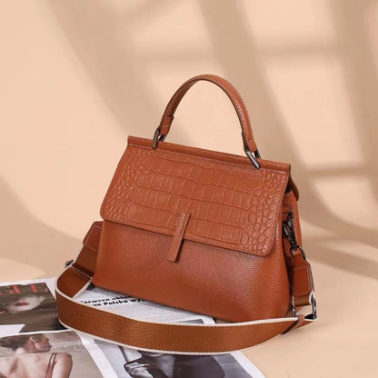 Premium Quality Ladies' Leather Business Briefcase Shoulder Bag woyaza