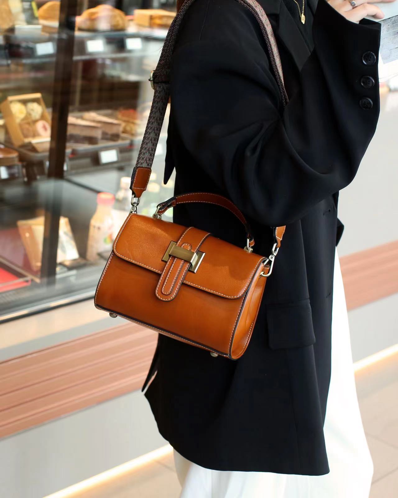 Classic Leather Women's Crossbody Shoulder Bag Handbag Purse woyaza