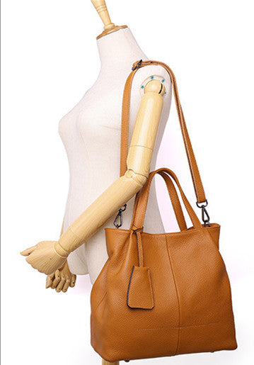 Premium Quality Women's Soft Leather Large Capacity Tote Bag Handbag Shoulder Bag Crossbody Organizer woyaza