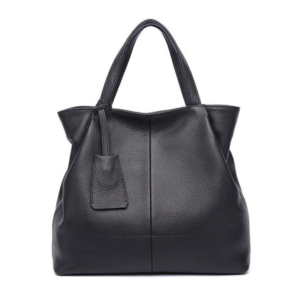 Elegant Women's Genuine Leather Large Capacity Tote Bag Handbag Shoulder Bag Crossbody Traveler woyaza