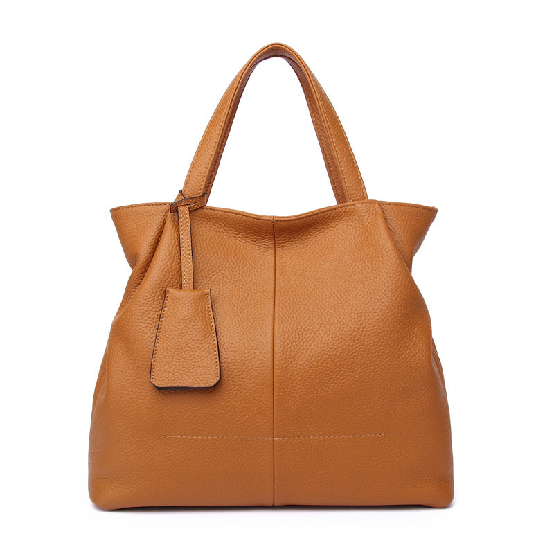 Genuine Leather Women's Fashion Large Capacity Tote Bag Handbag Shoulder Bag Crossbody Bag woyaza