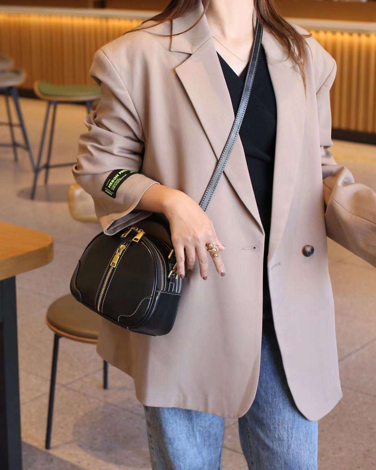 Trendy Soft Leather Women's Shoulder Bag Crossbody - woyaza