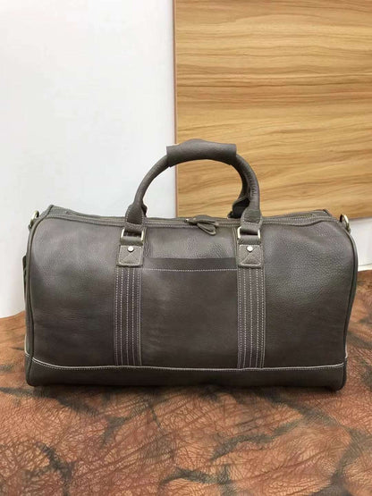 Genuine Leather Men's Weekend Travel Bag Woyaza